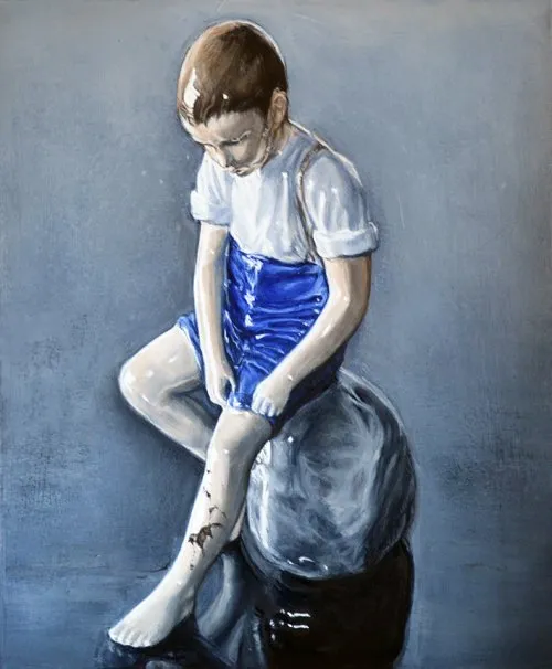 Porcelain Blues 3 · 2021 · 50×60 cm