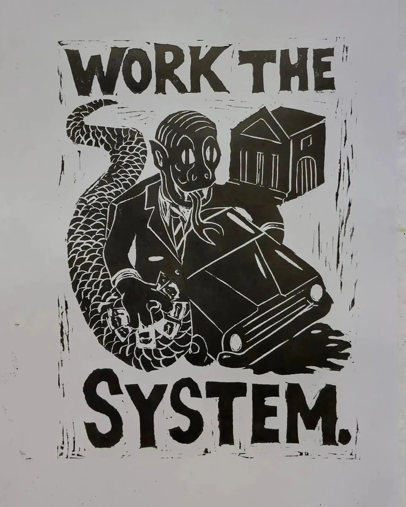 Work The System. · 2021 · 15×21 cm