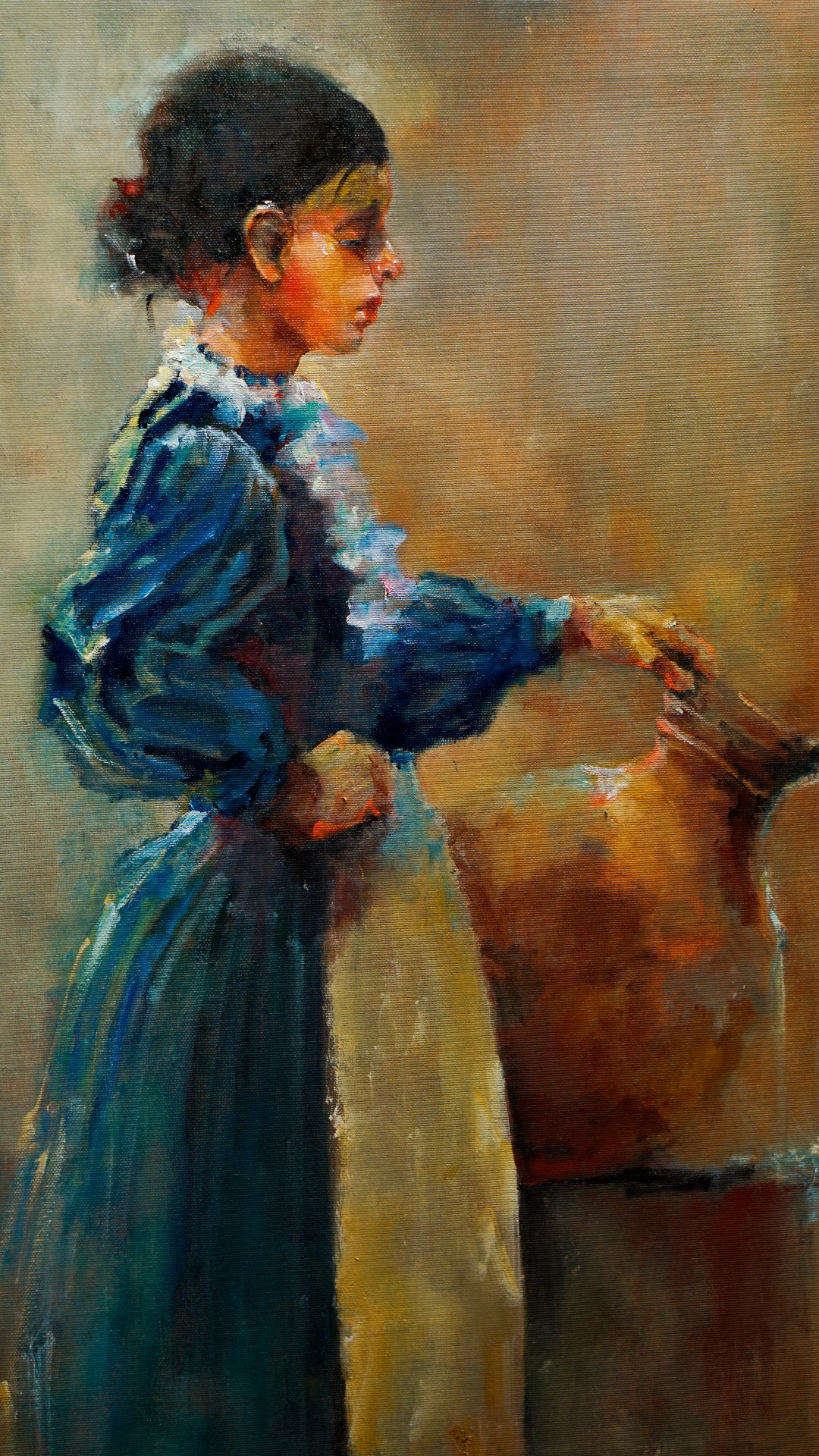 at the well