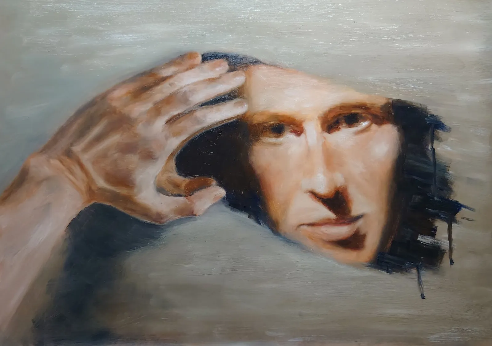 Hands' Private Life. Fogged Mirror · 2023 · 35×25 cm