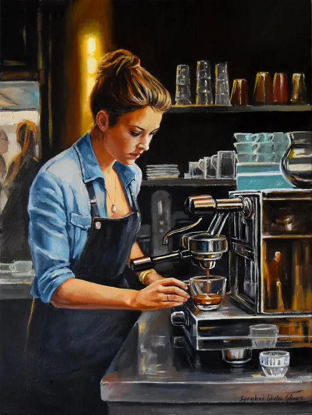 At the coffee shop