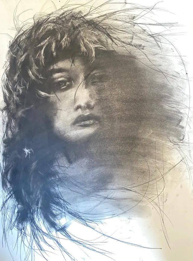 Charcole Akt Series „Vanishing“