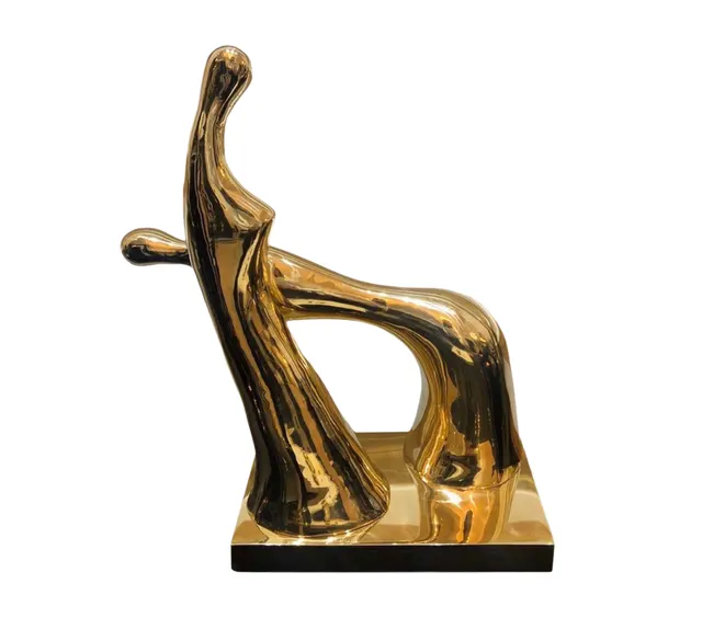 "Worship" Contemporary Abstract Bronze Sculpture