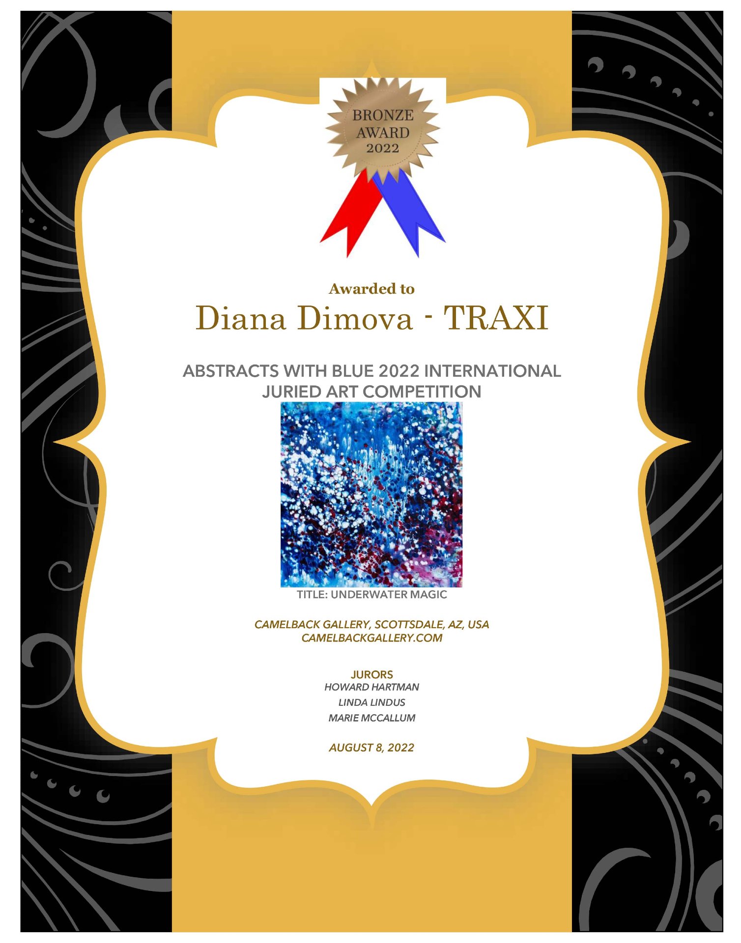 Award-Winning Blue Ocean Abstract Seascape 1