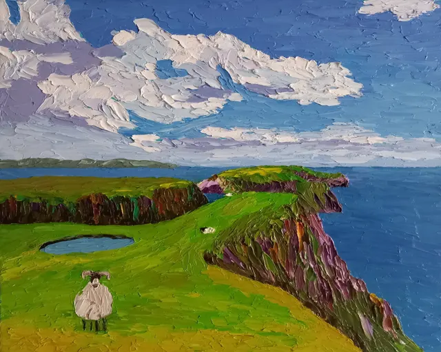 Lambs on the island