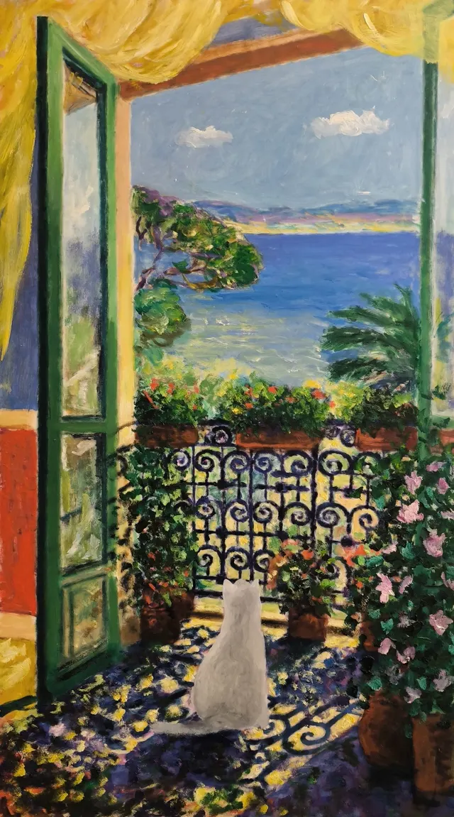 Cat on Balcony