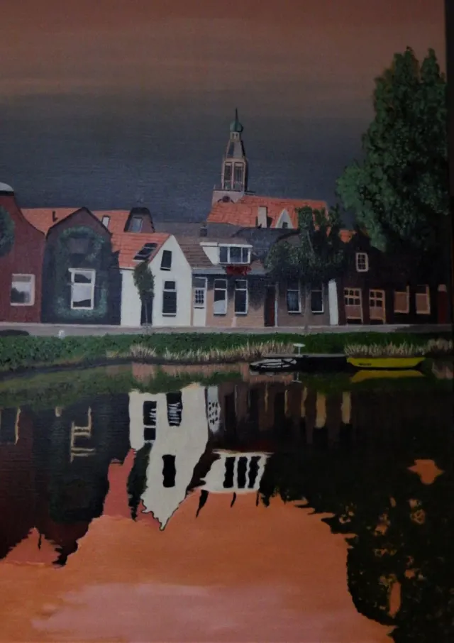 huizen langs water Enkhuizen