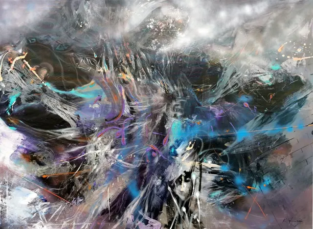 Gigantic Huge XXL Painting Childhood Dreams Desire To Fly By O KLOSKA
