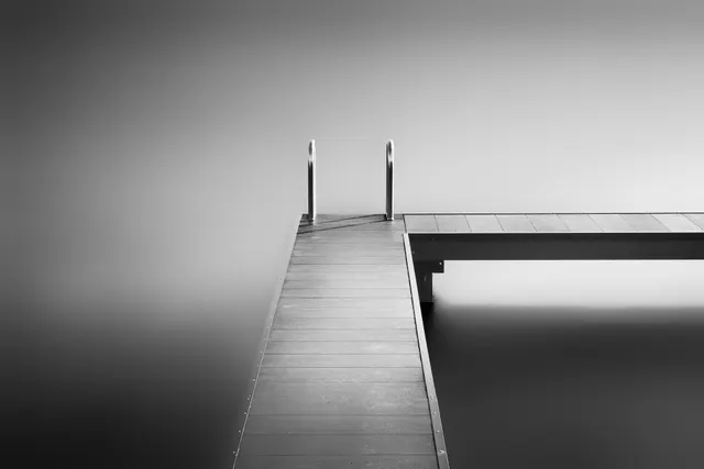 Study of a bathing jetty II, unique artwork 1/1