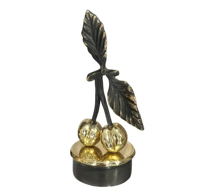 "Cherry" Contemporary Still Life Bronze Sculpture
