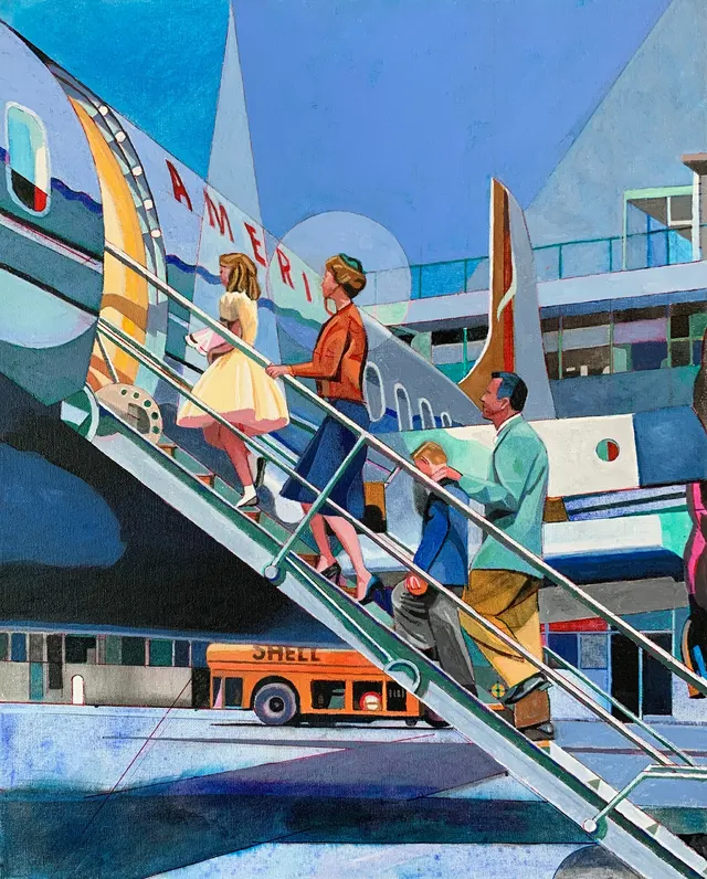 Airplane painting