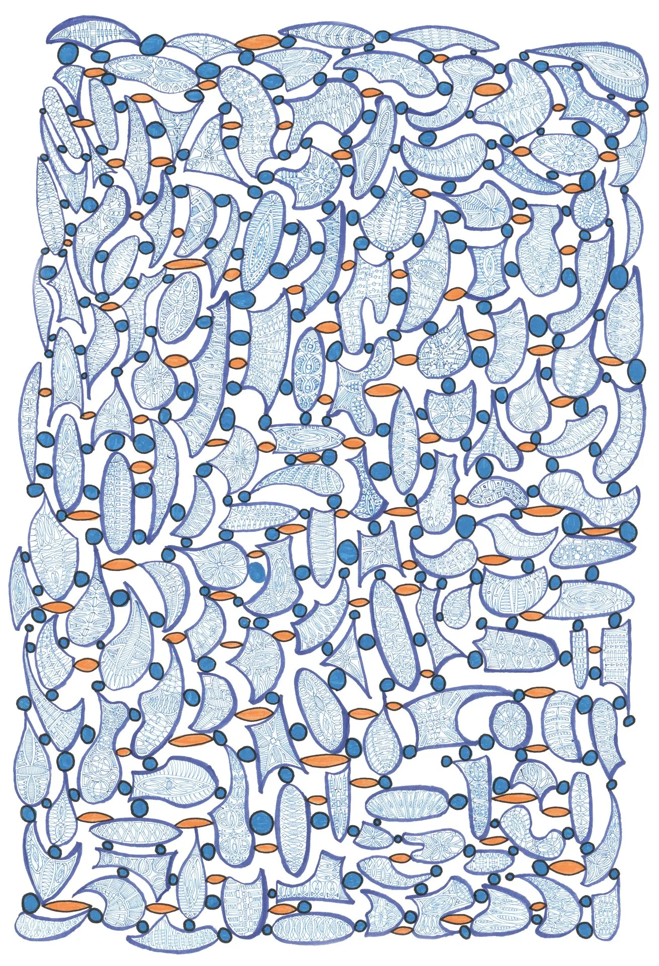 SEA 2020 A3 Rotring drawing Giclée  Artprint · 2019 · 29.7×42 cm