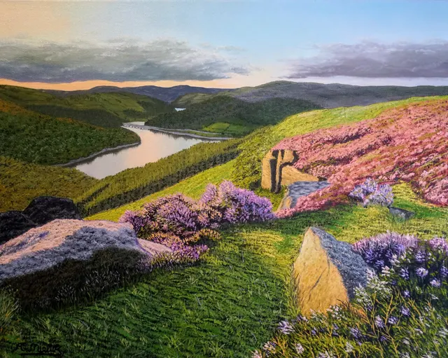 Looking Over Ladybower Reservoir, Derbyshire
