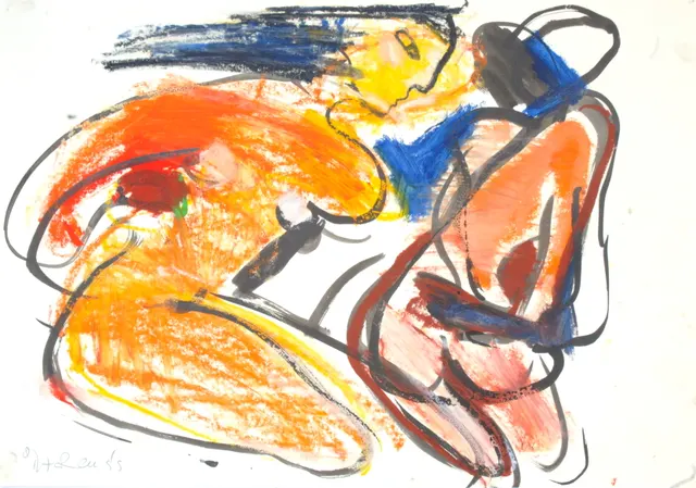 Oil on paper
