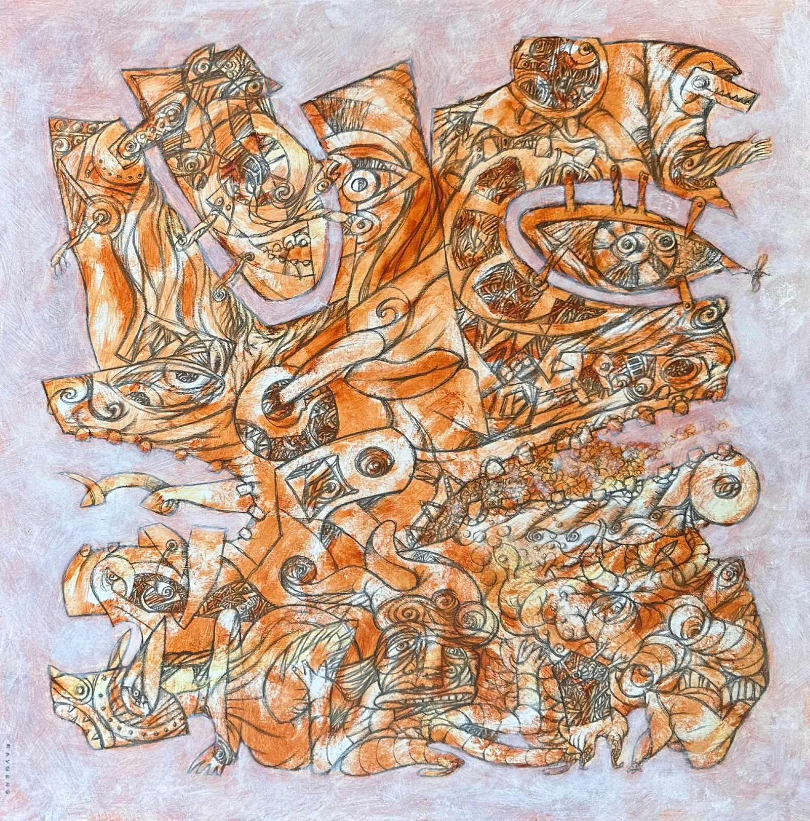 Burden · 2024 · 50×50 cm