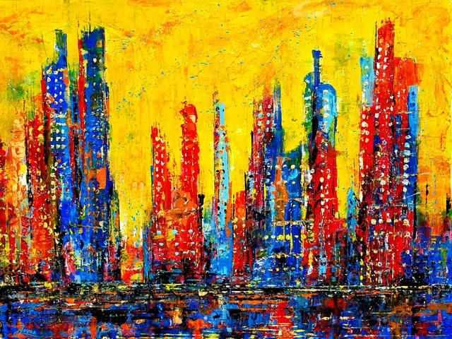 Abstract Big City , Manhattan