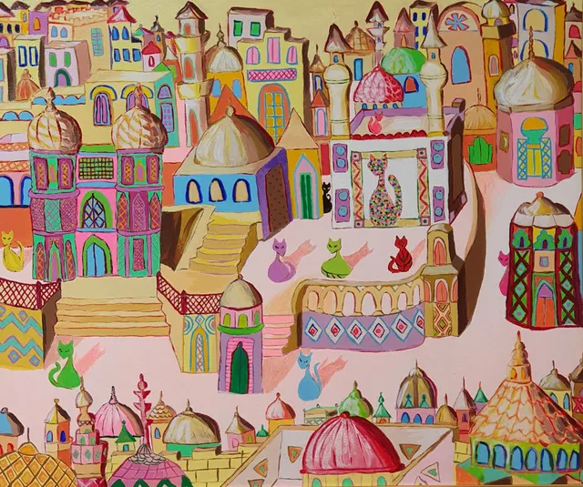 Mosaic - Ten Cats in Cairo