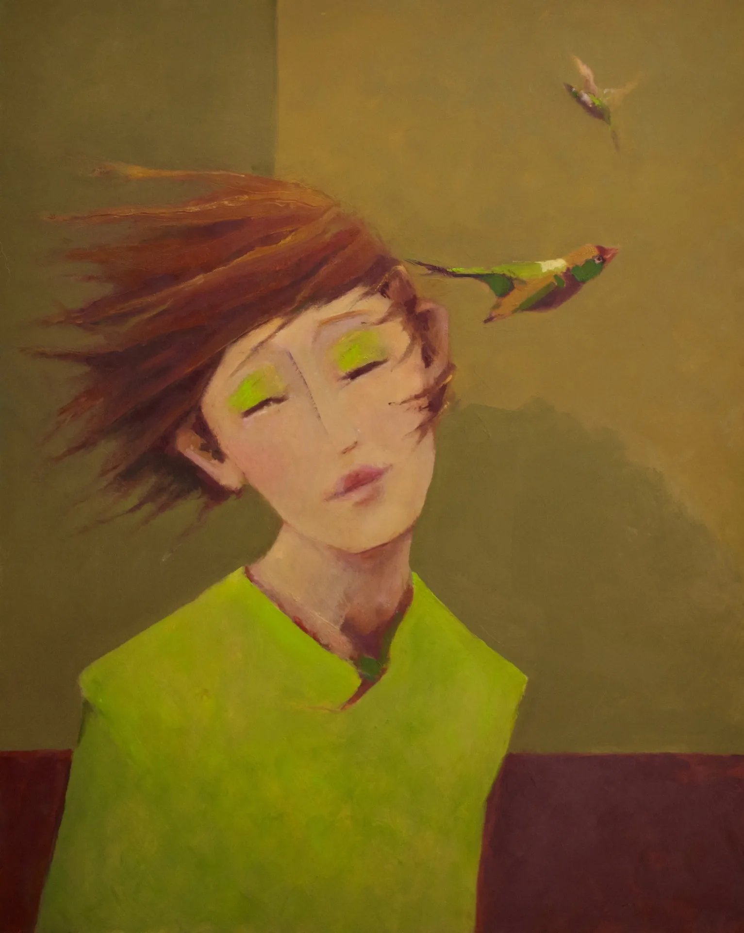 Als een vogel in de wind · 2025 · 40×50 cm