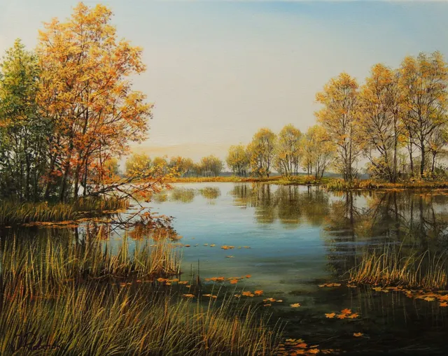 Autumn Serenity at the Lake