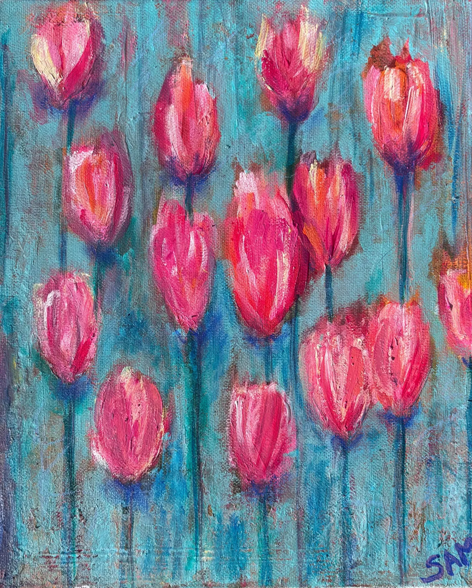 Tulips — Sam Bijl, acryl
