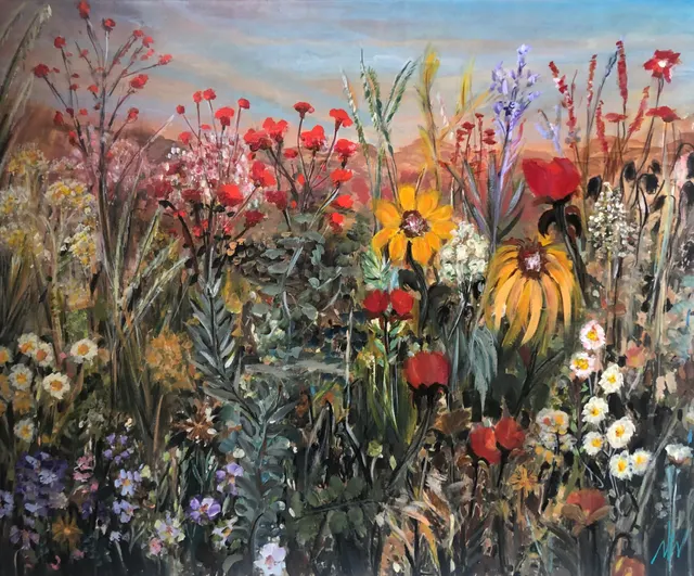 Golden Eventide Meadow