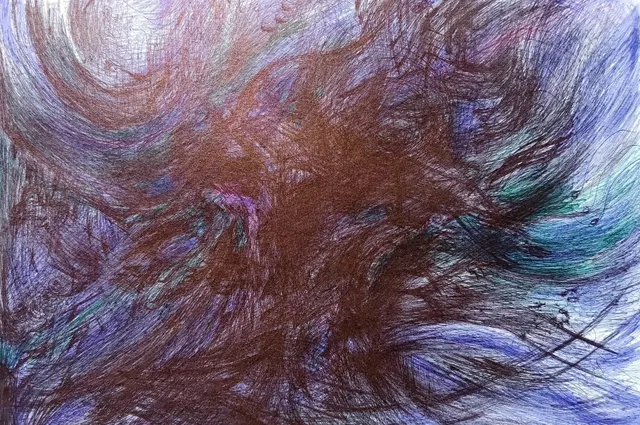 Blue black shadow