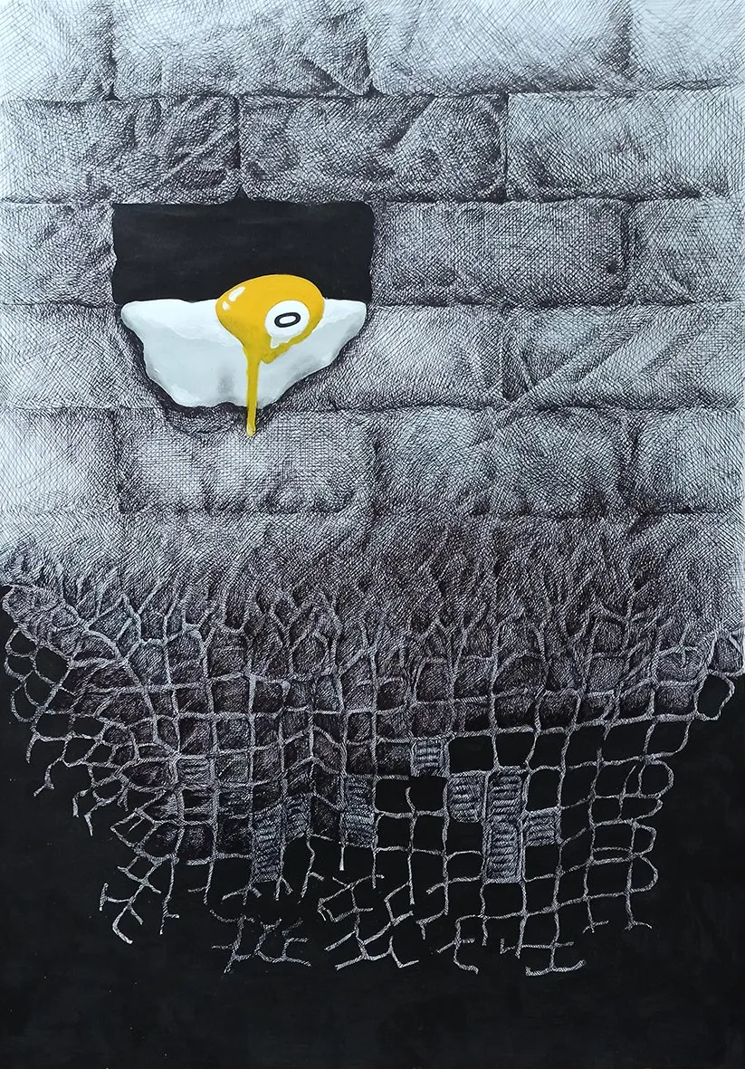Break time · 2020 · 44×62.5 cm