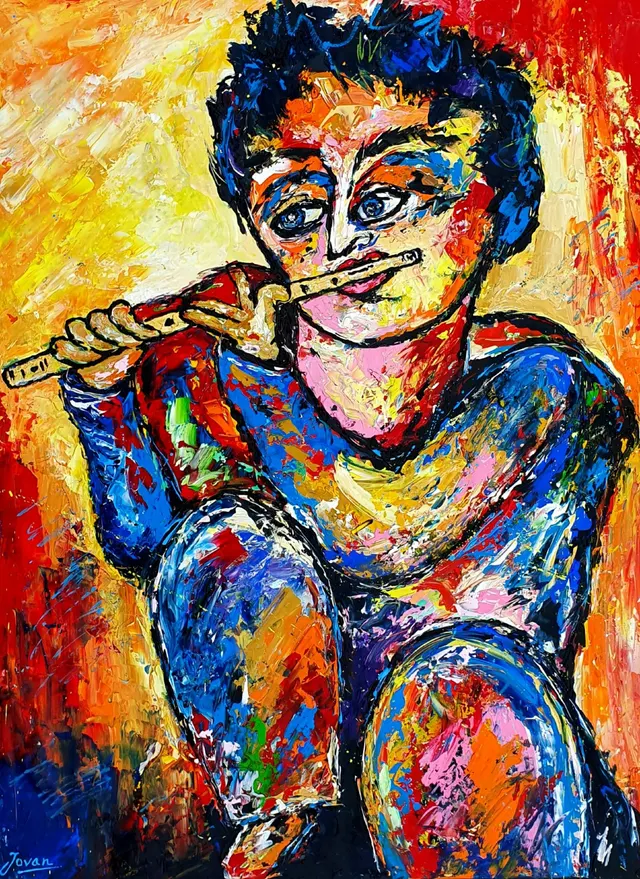 Street flute player