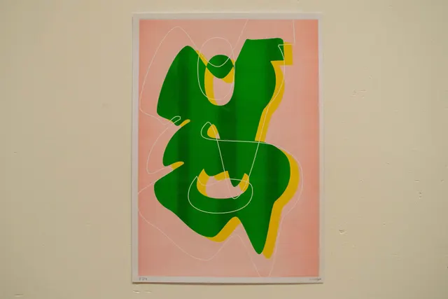 Melting G - risograph A3