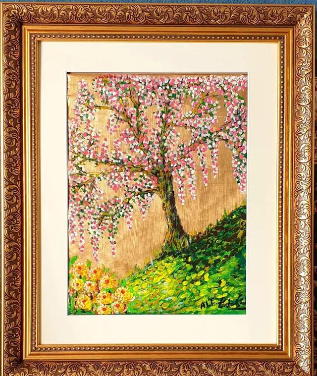 櫻 菊花 CherryBlossom & Golden Chrysanthemum, Ornamental Orient, Imperial Splendour