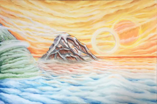 Kazbek and halo