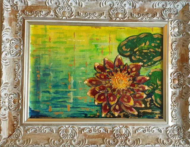 EMANUEL...睡蓮 スイレン 'Golden Nymphaea', Oriental Purity, Hope And Peace In Beauty.