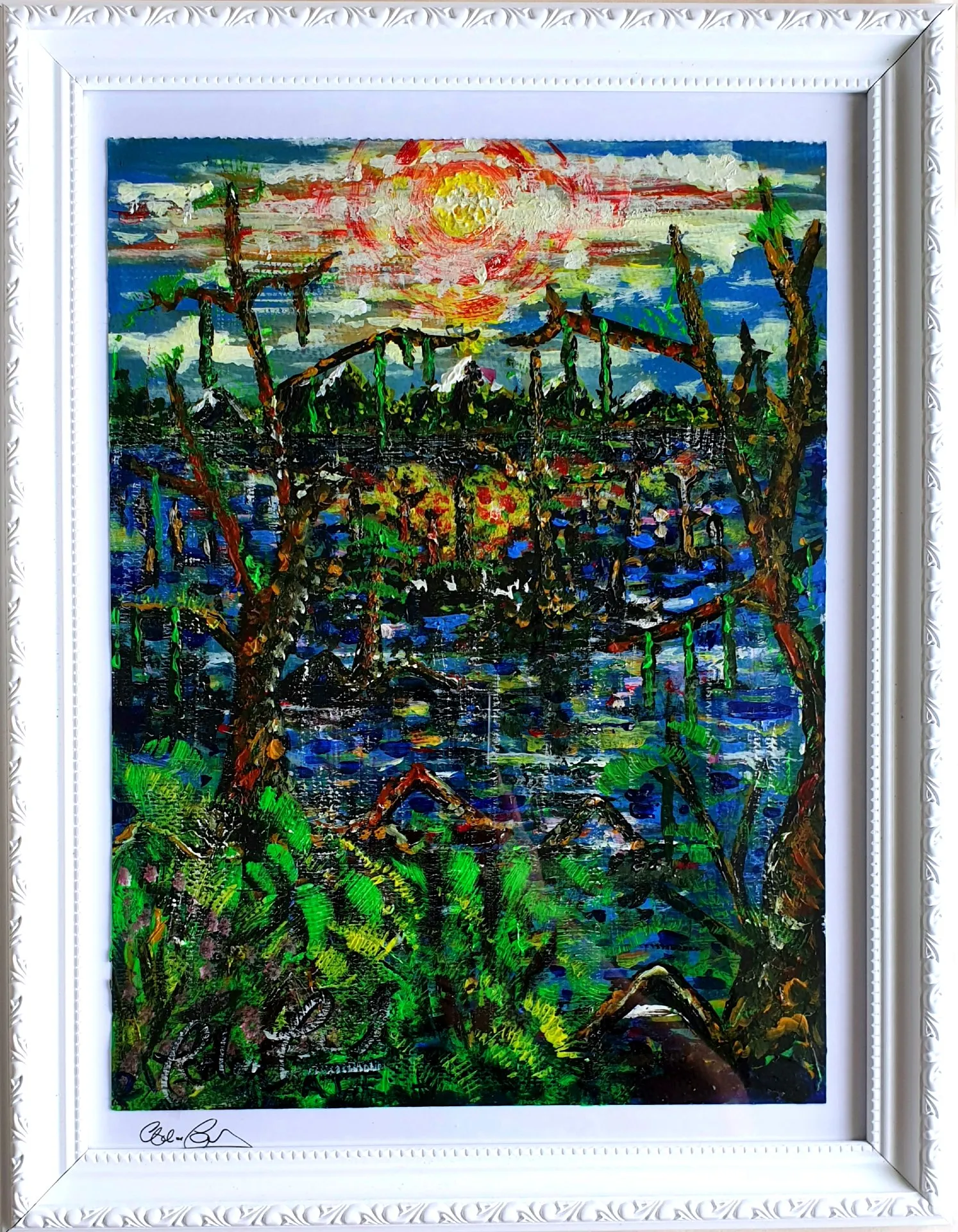 The Forest Of Prehistory, Abstract Surrealism in a Colour Collision. BY EMANUEL. · 2021 · 27.9×35.6 cm