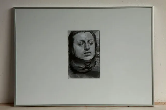 "The middle ground", pencil on paper 2016 (frame 50X70)