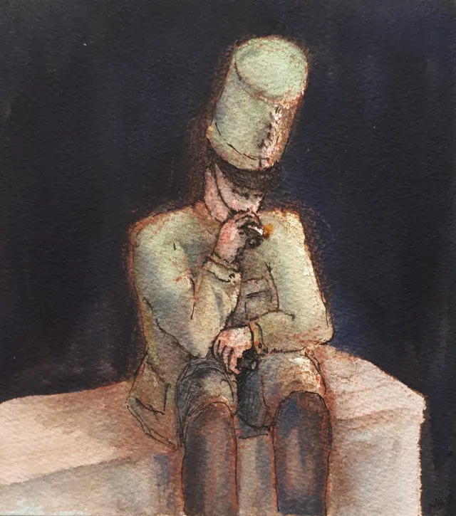 Soldier Smoking