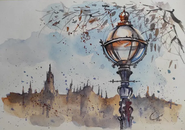 light in city