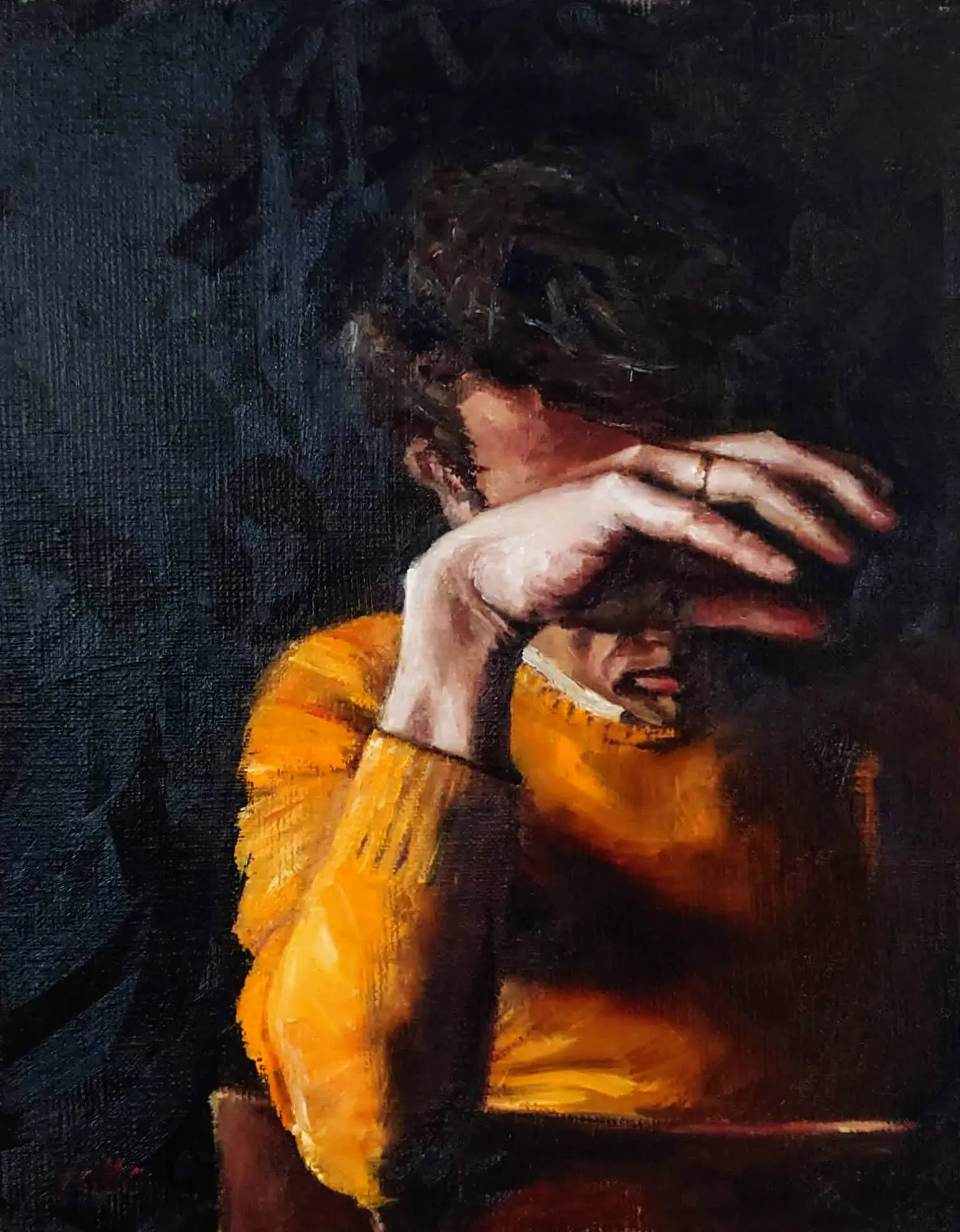 Hands' Private Life. In Despair · 2022 · 24×30 cm