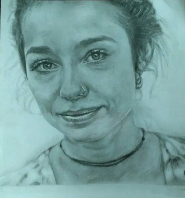 Pencil Drawing and Sketching and Canvas