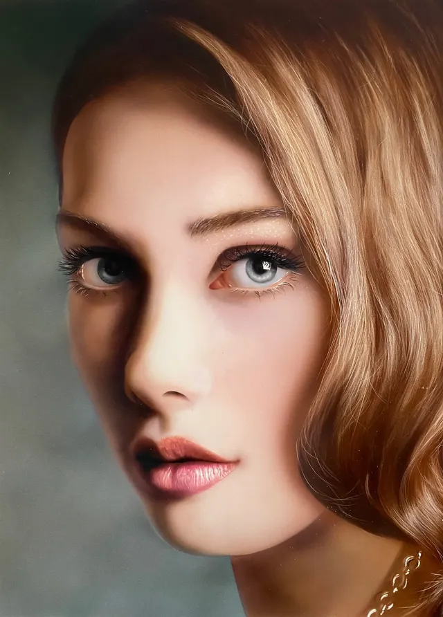 Realistic Portrait of a Beauty