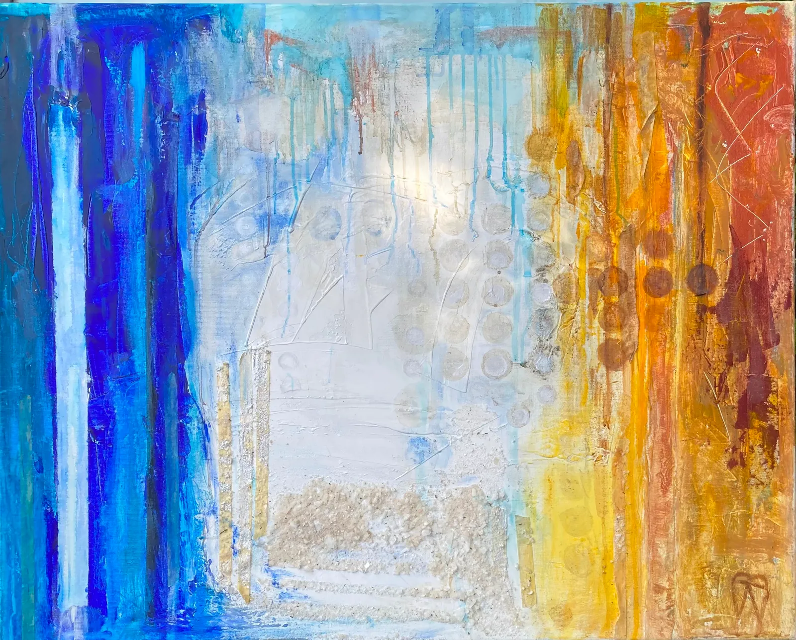 Blue Rain · 2021 · 100×80 cm