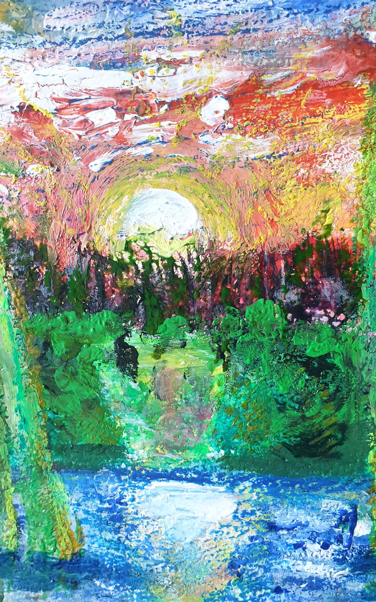 Sunset Over The Willows