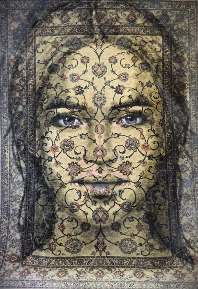 Portrait on a traditional carpet(XXL)