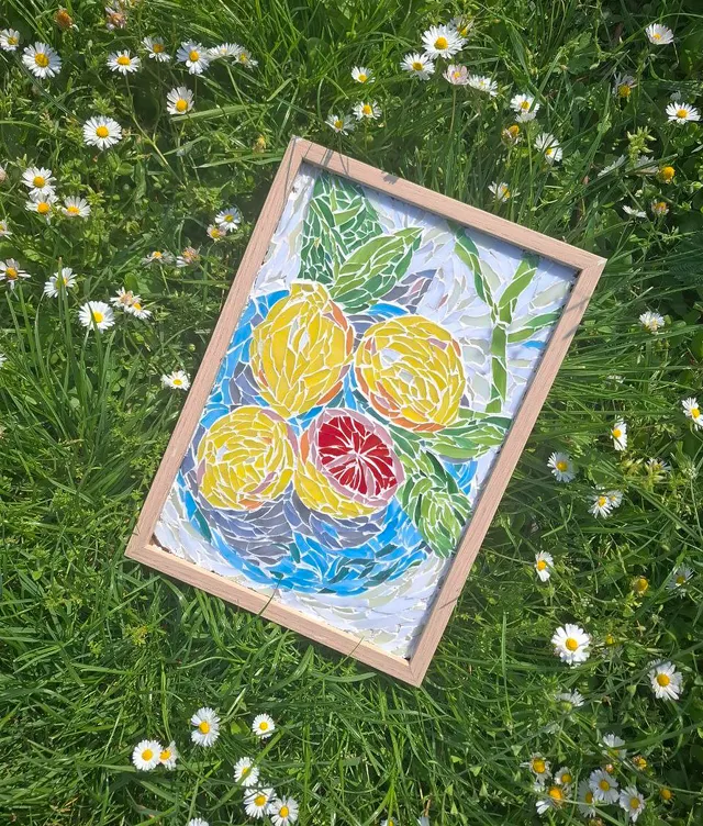 Lemons mosaic art