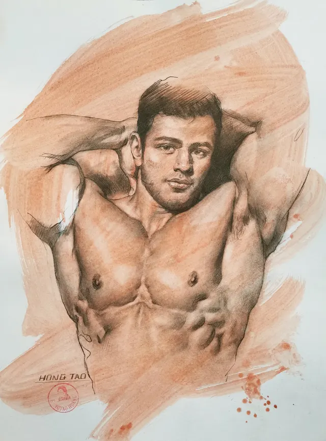 Handsome model