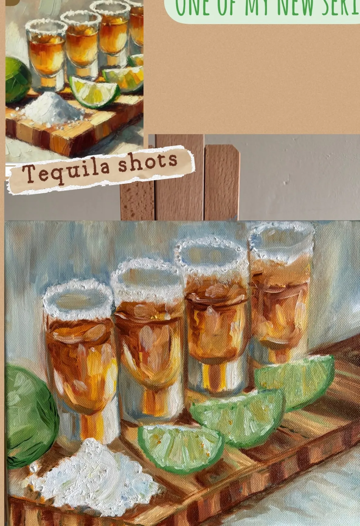 Tequila — Sam Bijl, olieverf