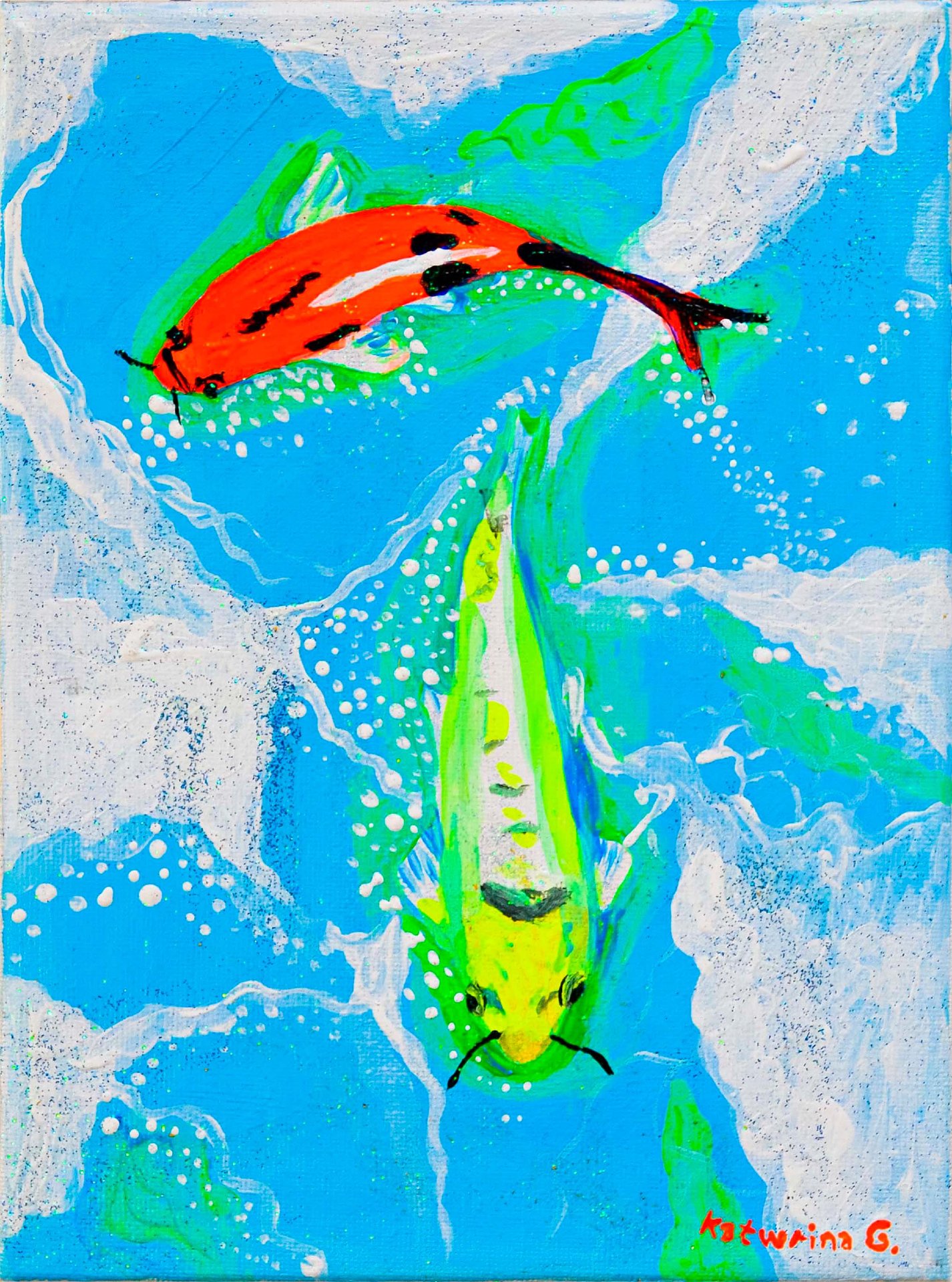 Fish orange and yellow
