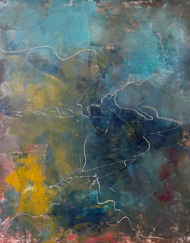 Oil & Coldwax on panel