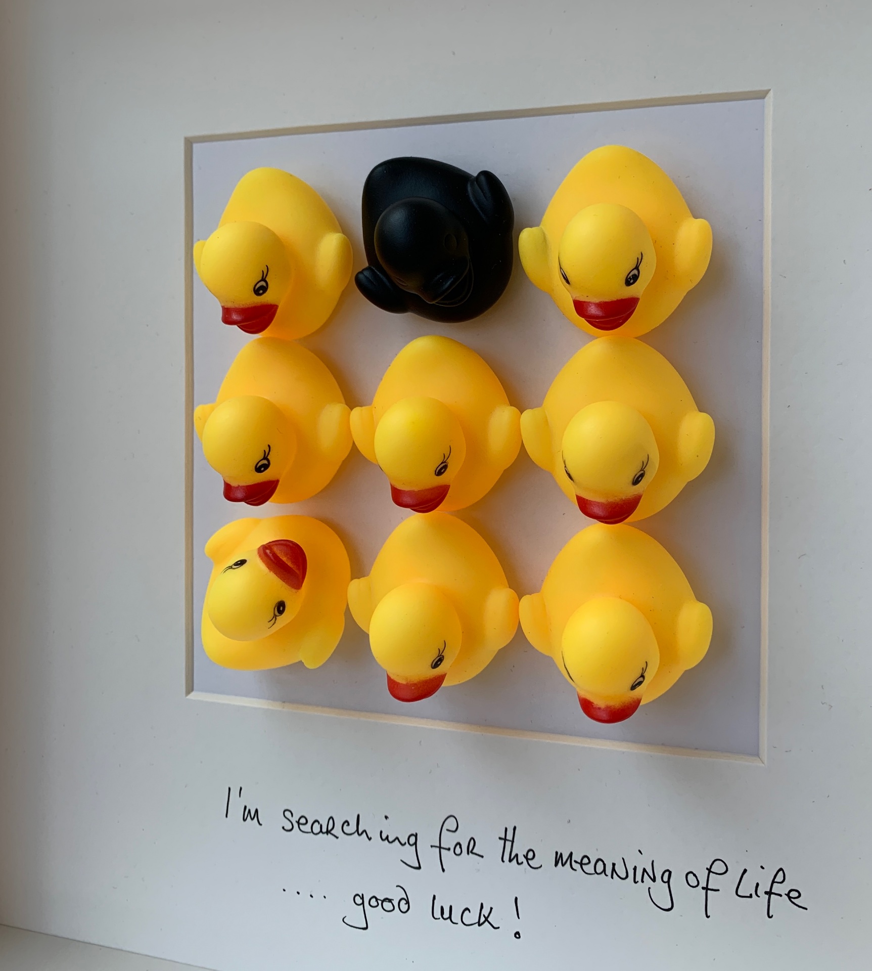 I'm searching for the meaning of life ….. good luck !