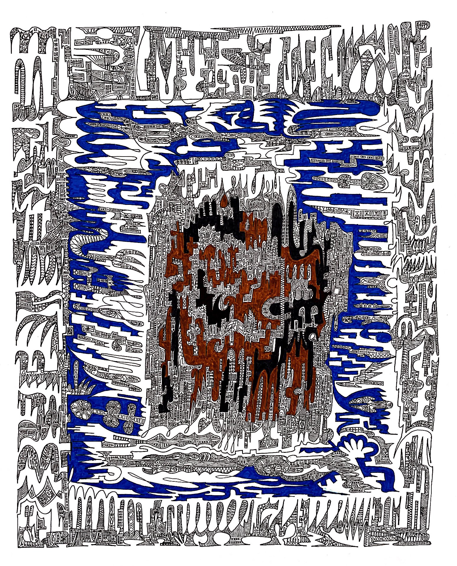 CITY 2019 A3 Rotring drawing Giclée Artprint