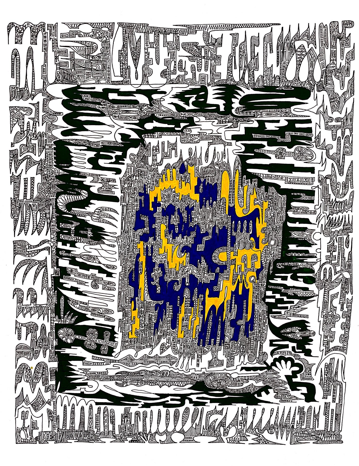 CITY 2019 A3 Rotring drawing Giclée Artprint
